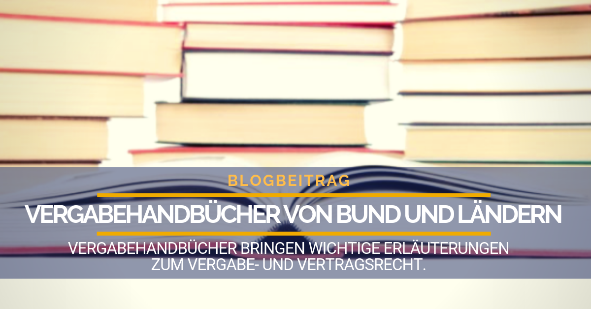 Vergabehandbücher Von Bund Und Ländern - Vergabe24 Blog